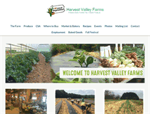 Tablet Screenshot of harvestvalleyfarms.com